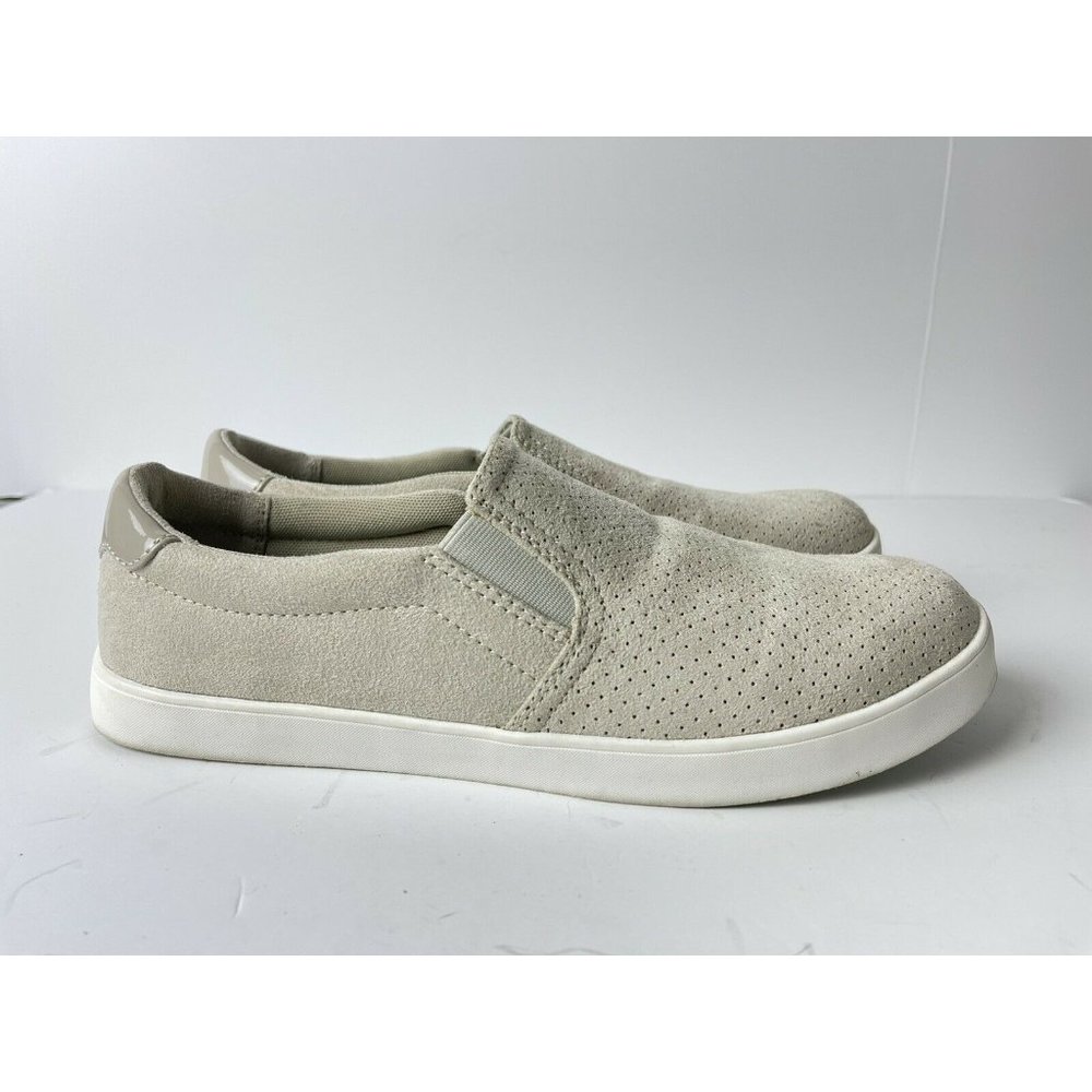 Dr. Scholl's Madison Faux Suede Slip On Sneakers, Women's Size 9.5M, Bone Color